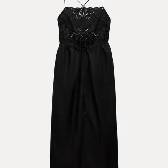 Zara EMBROIDERED DRESS ZW COLLECTION - Picture 9 of 11